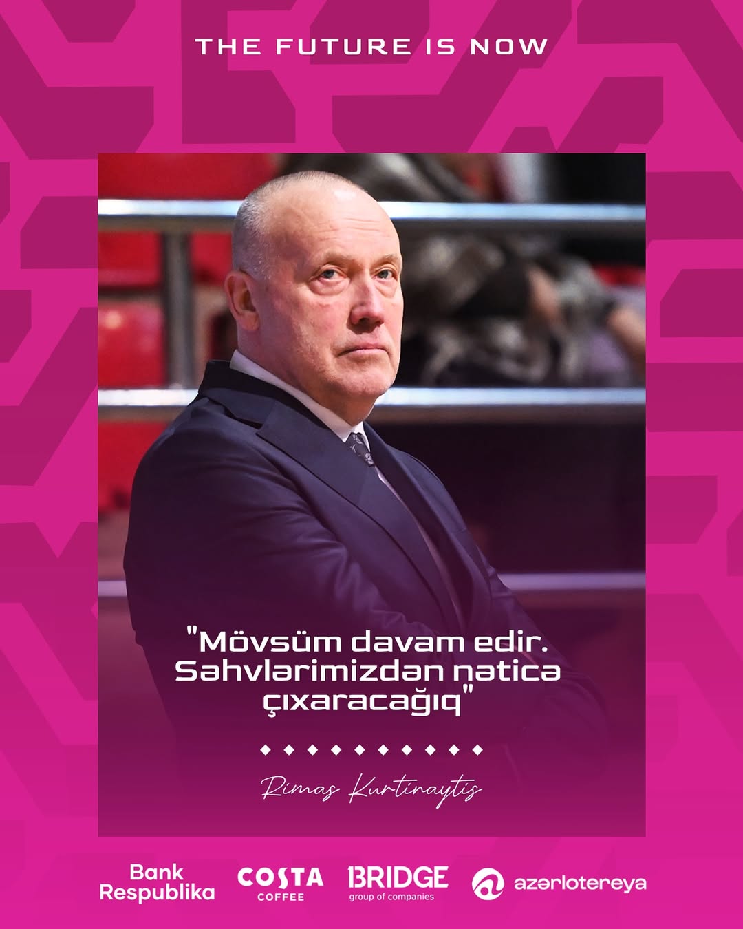 Baş məşqçimiz Rimas Kurtinaytisin “Naxçıvan” BK ilə oyundan sonra fikirləri: