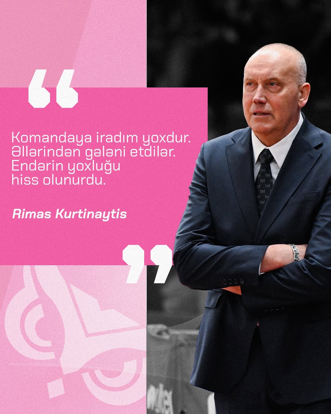 Baş məşqçimiz Rimas Kurtinaytisin “Neftçi” İK ilə oyundan sonra fikirləri: