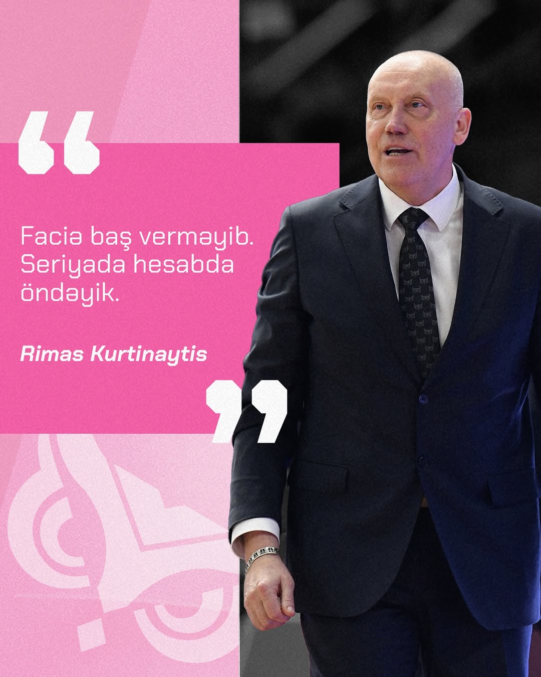 Baş məşqçimiz Rimas Kurtinaytisin “Neftçi” İK ilə oyundan sonra fikirləri: