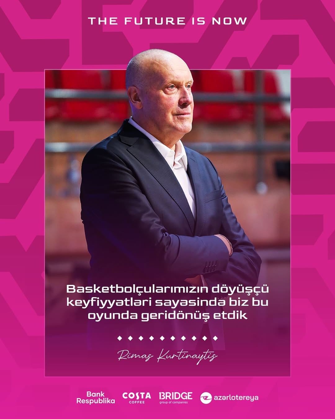Baş məşqçimiz Rimas Kurtinaytisin “Sərhədçi” üzərində (64:67) qələbədən sonra fikirləri: